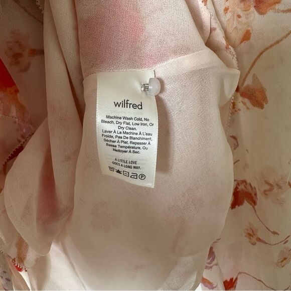 Wilfred Aritzia Nadine Floral Wrap Top Size XXS - Picture 10 of 11